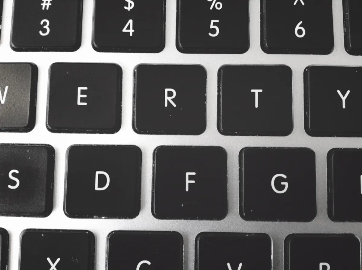 Close-up of keyboard keys