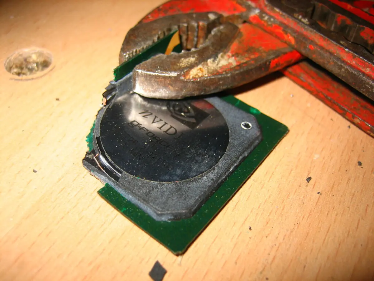A graphics processing chip